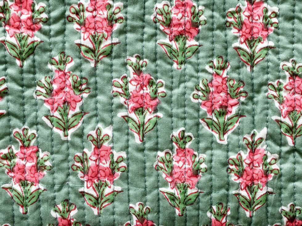 Miniatura: Astuccio Lala verdina fiori najo rosa