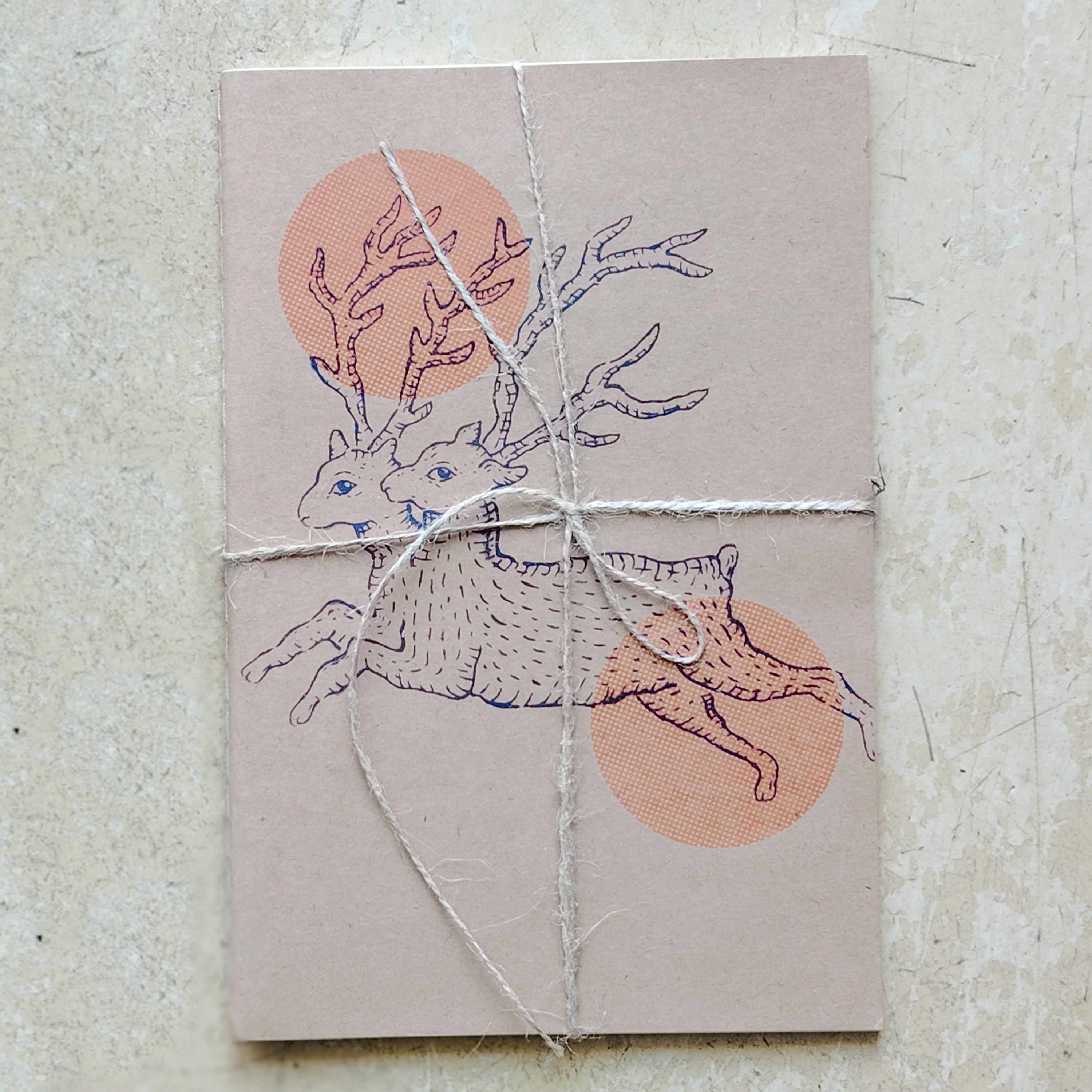 Quaderno con serigrafia Cervo 02