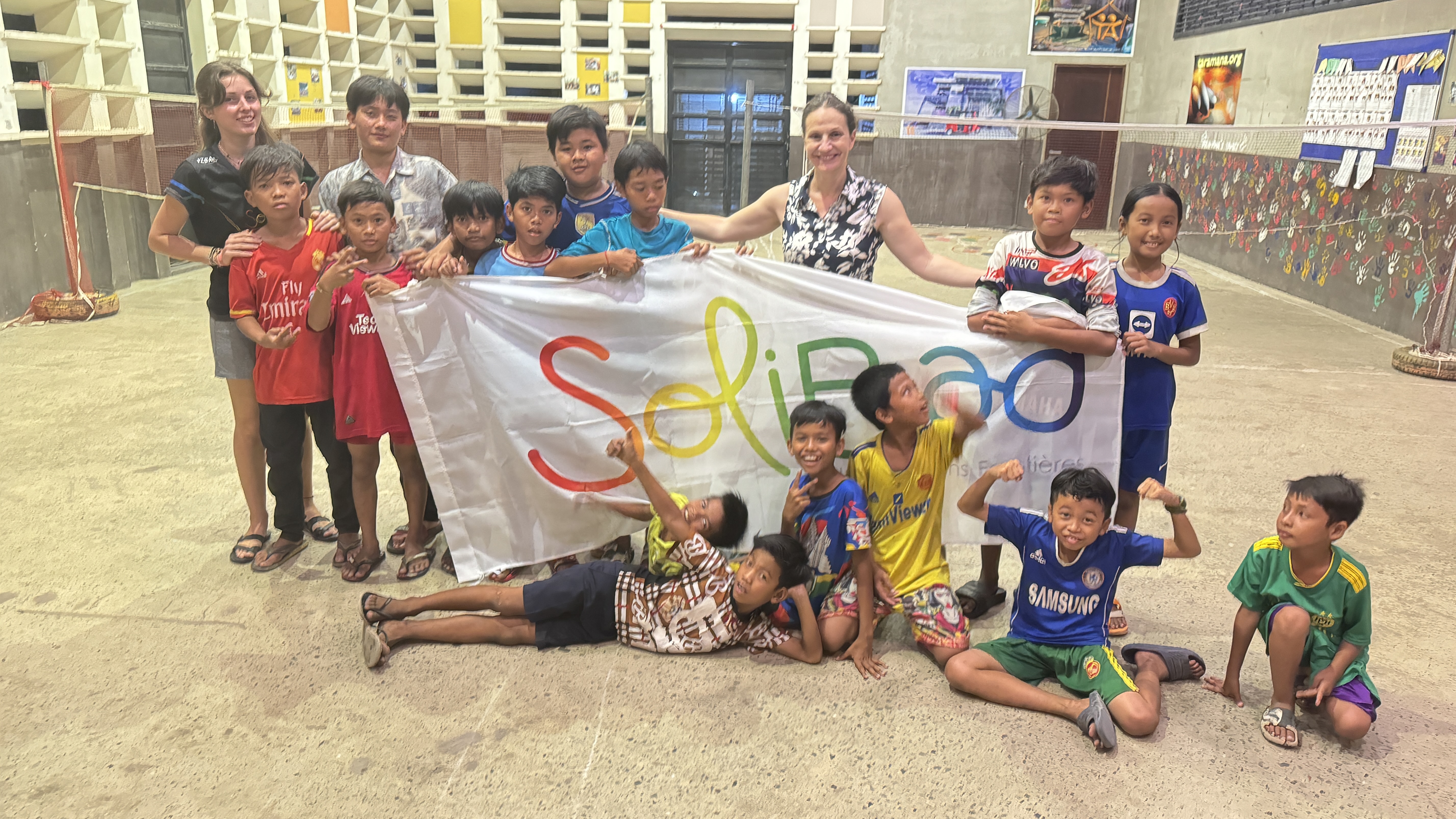 Action solidaire menée auprès d’enfants par Solibad