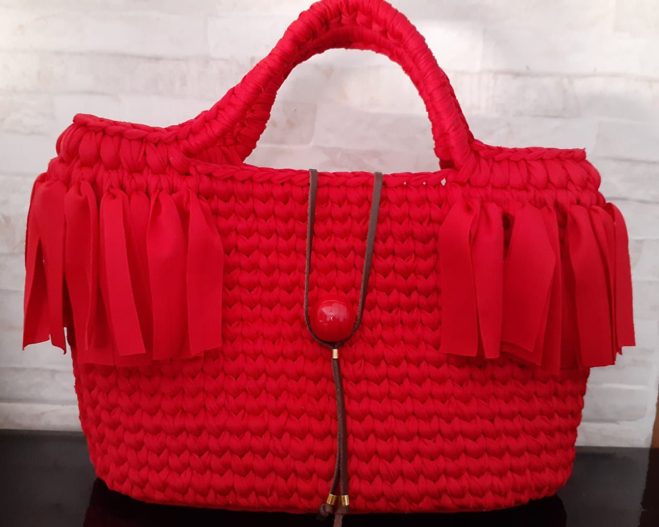 Bolsa Crochê em Fio de Malha