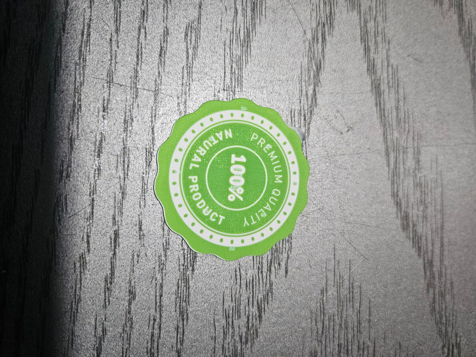 Bedrucktes Stickerpapier