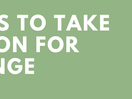 Ways to Take Action for Change