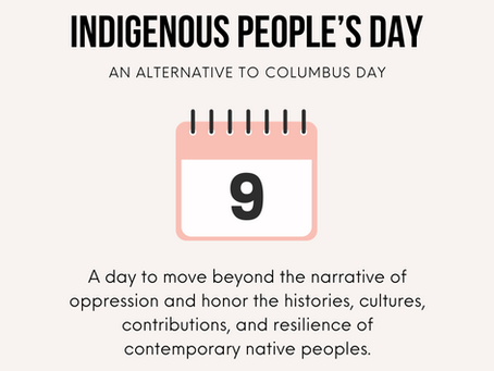 Today is Indigenous Peoples' Day