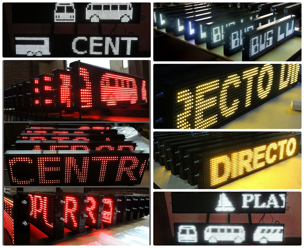 GUÍAS LED PARA TRANSPORTE