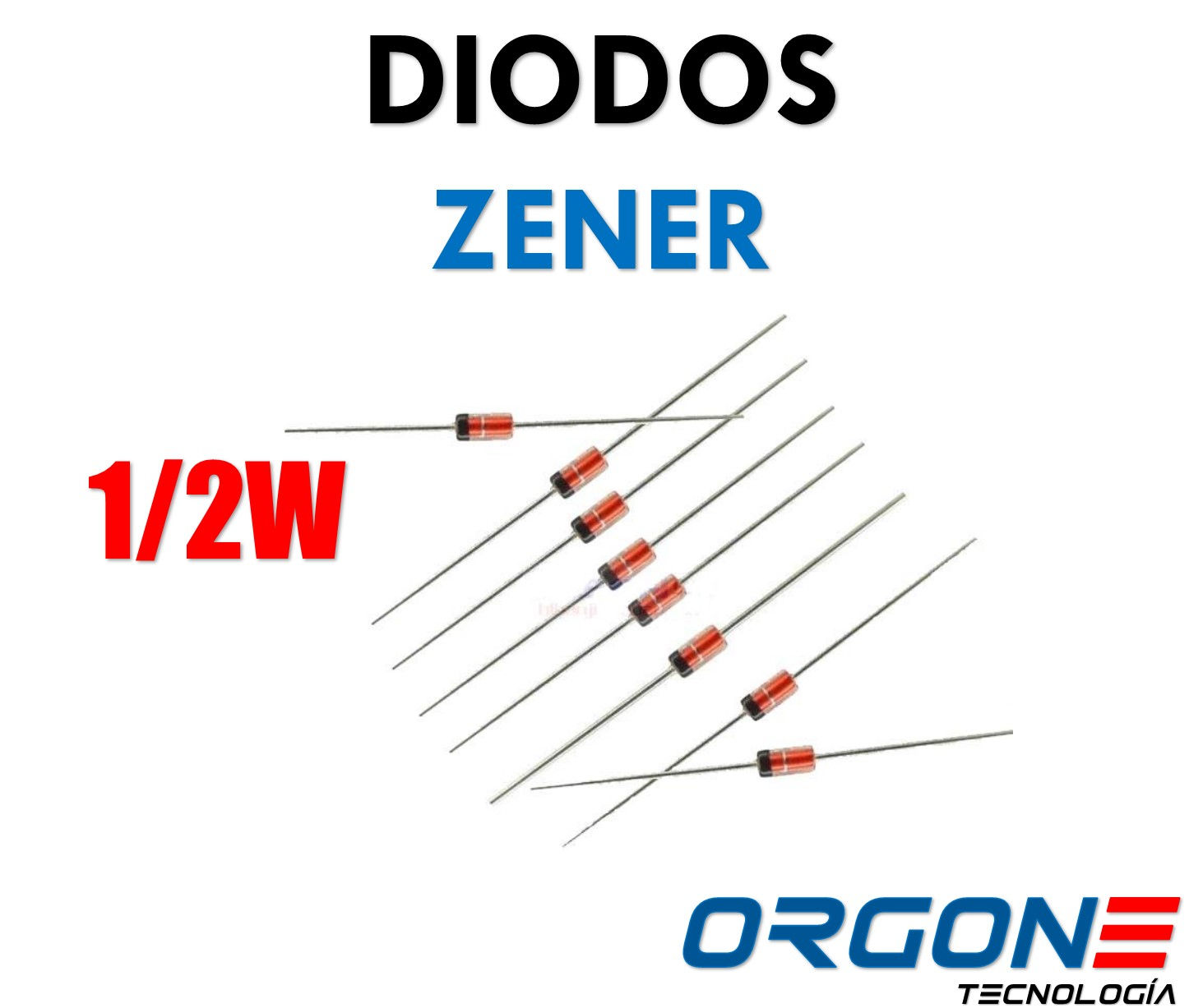 Diodos Zener 1/2W (Varios Valores)