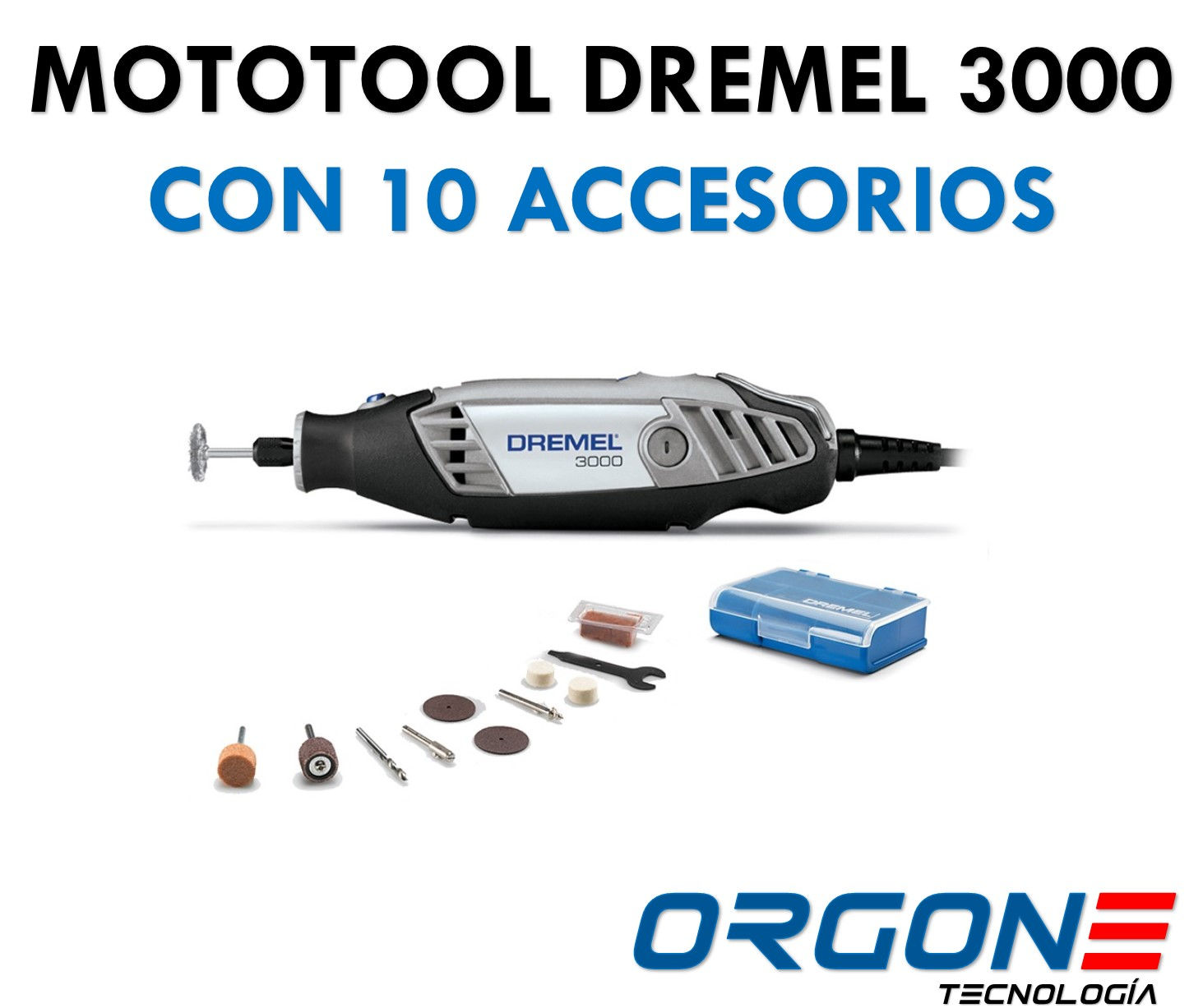 Mototool Dremel 3000 c/10 Accesorios