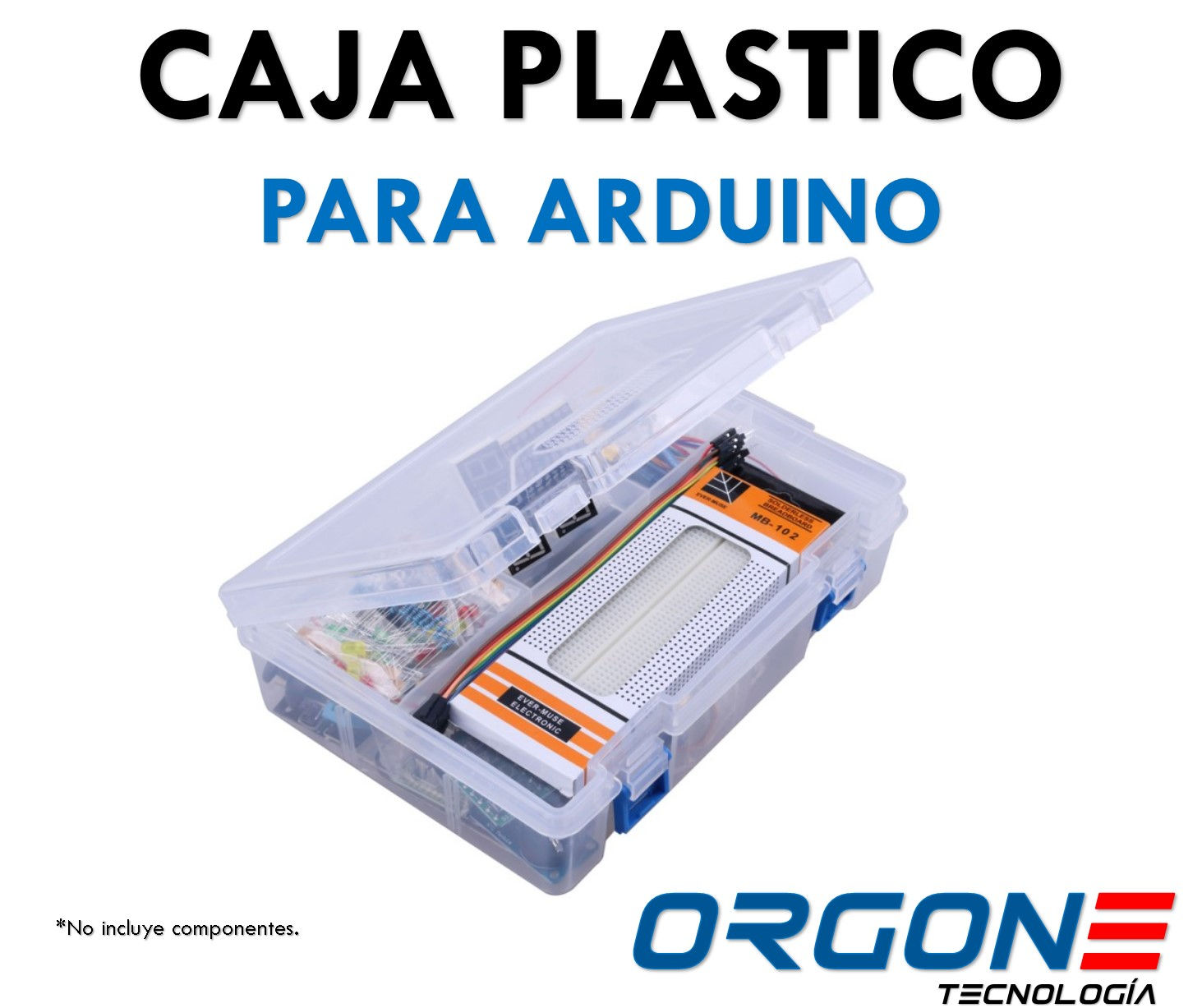 Caja de Plástico c/8 Compartimientos p/Arduino