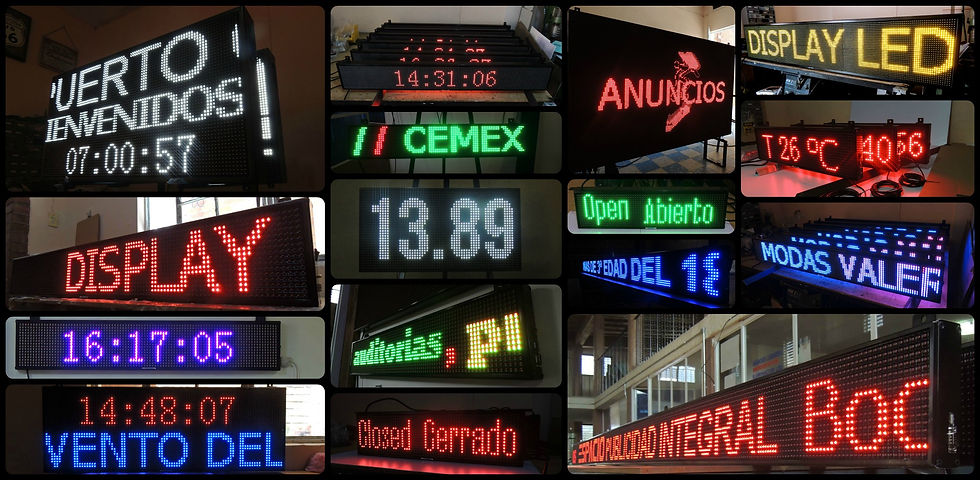 TABLEROS PROGRAMABLES LED