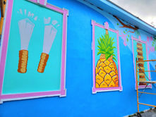 The Downtown Nassau Mural Project: A Sneak Peek at Randia Coakley's Celebration of Bahamian Childhood