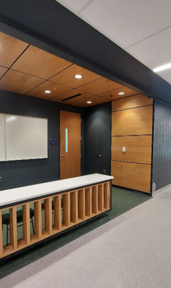 Collaboration Space Outside Classroom Entry