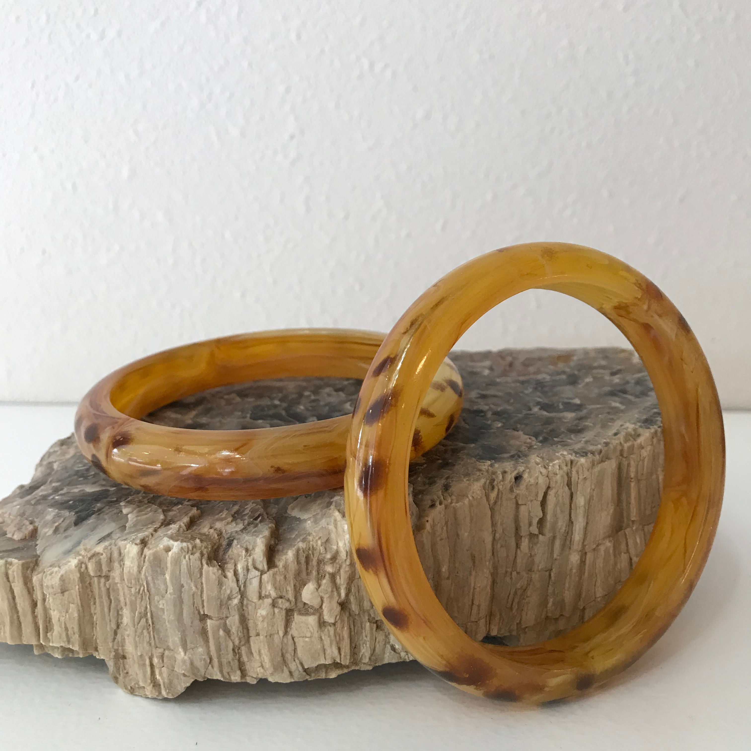 Tortoise Resin Bangles