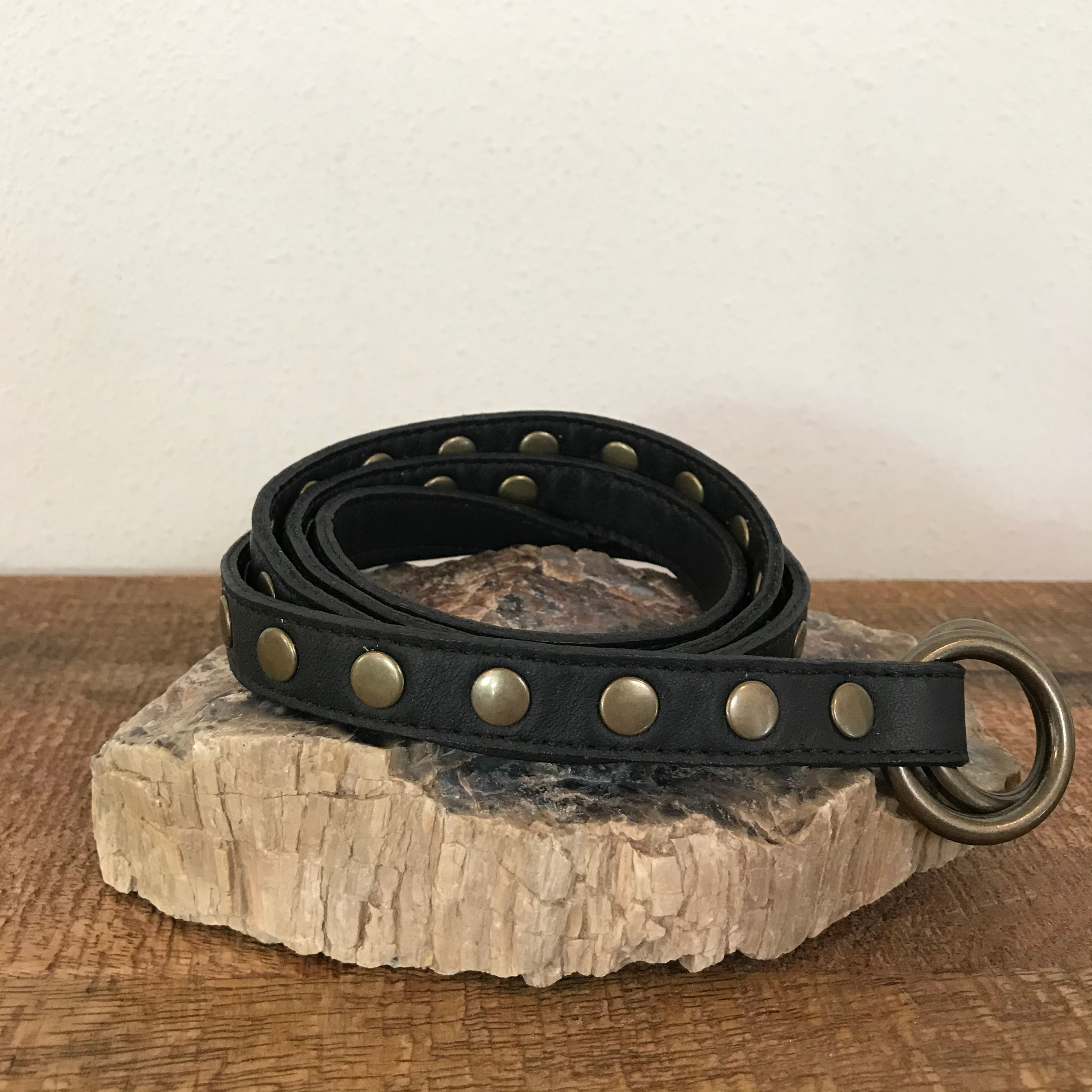 Eileen Fisher Skinny Rivet Belt, Size S