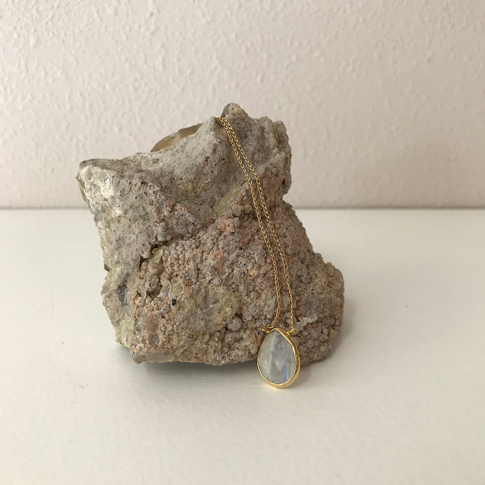 Thumbnail: Teardrop Moonstone Necklace