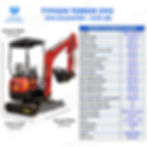 Thumbnail: 2025 Typhon Terror XVIII Rugged Mini Excavator 4000 lb Kubota D902