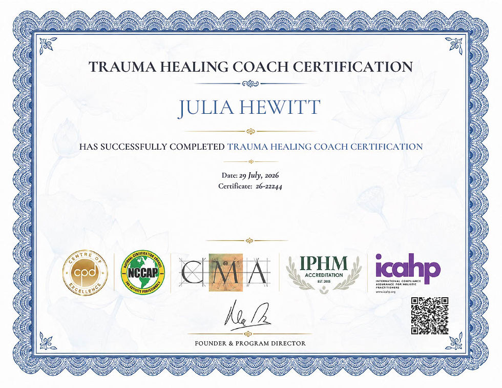Trauma Healing Coach Certification
