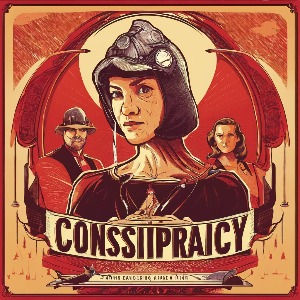a vintage poster saying the words conspiracy