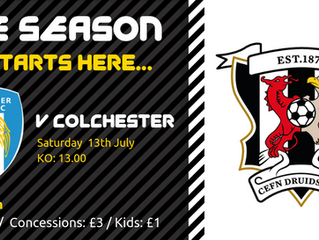THIS SATURDAY : Druids V Colchester