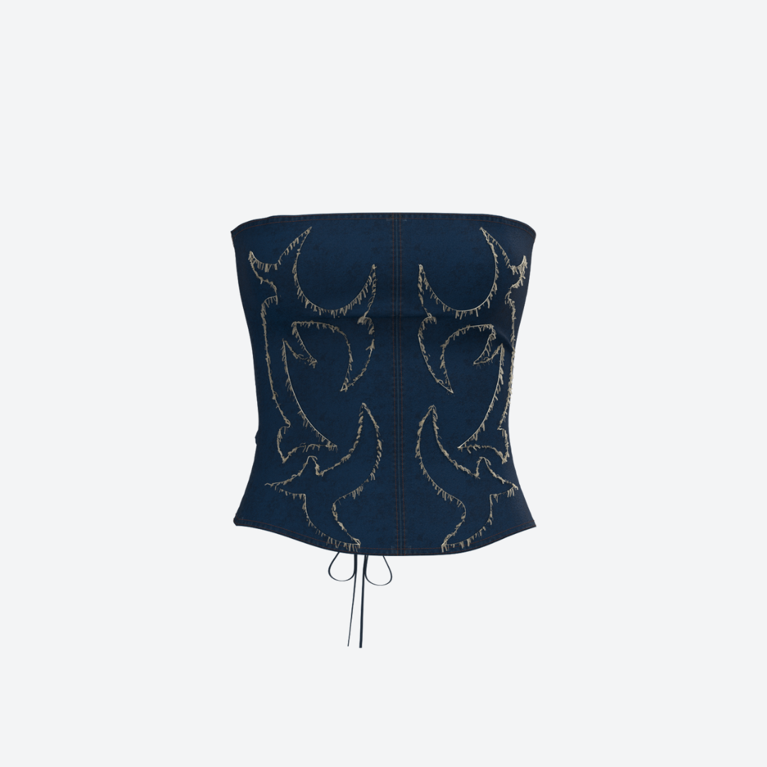 SMOKE HOUR DENIM CORSET