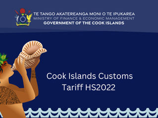 Cook Islands Customs Tariff HS2022