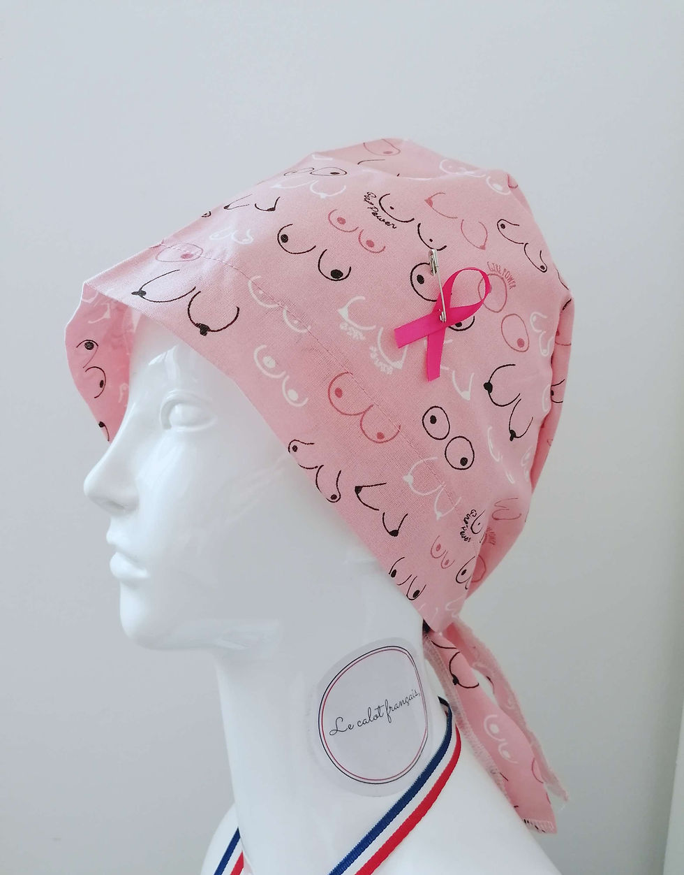 calot de bloc octobre rose - le calot français - made in France