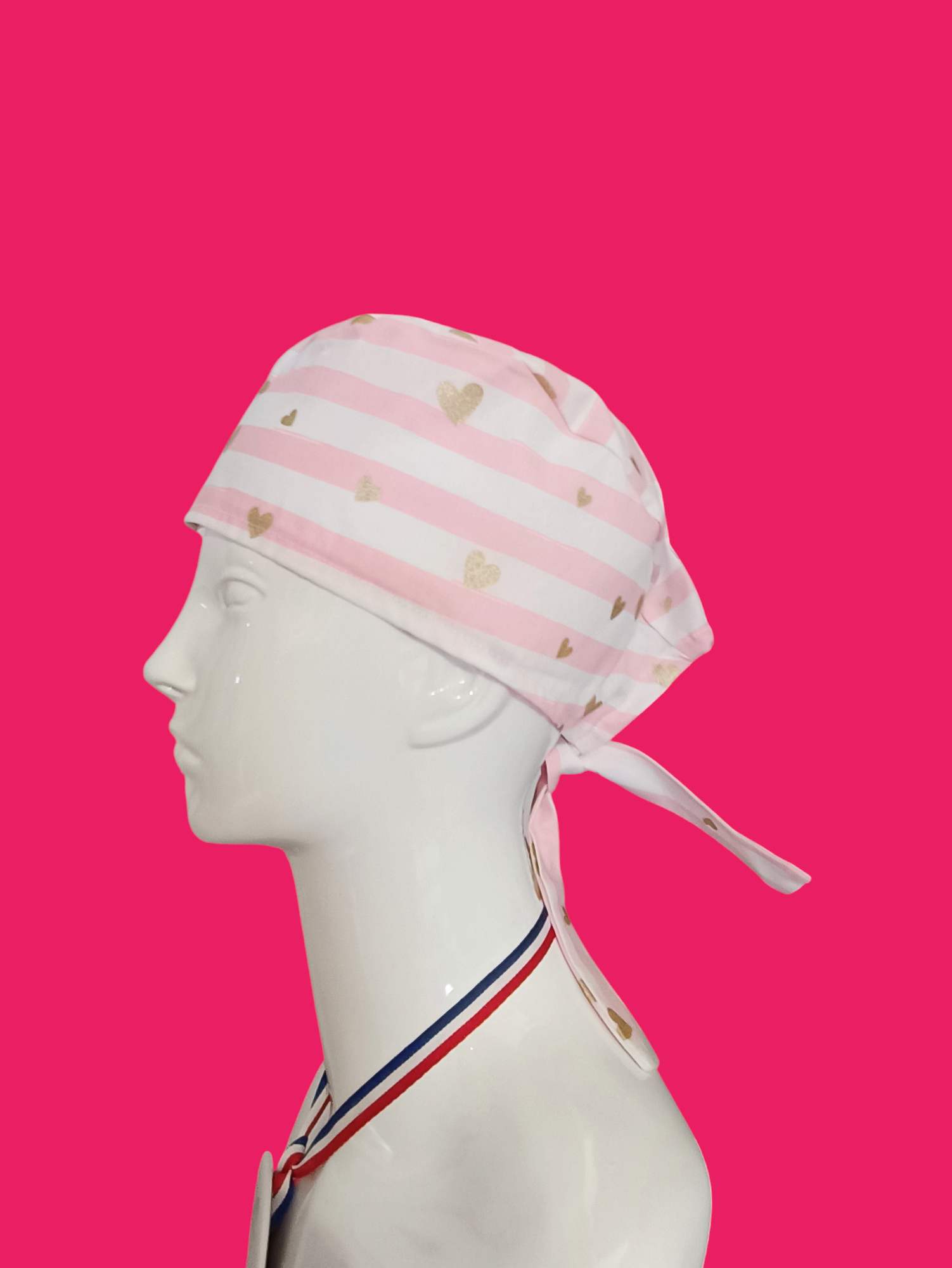 Calot de Bloc Coeur ( avec passage queue de cheval )