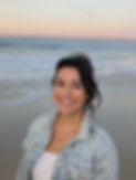 Smiling woman on beach
