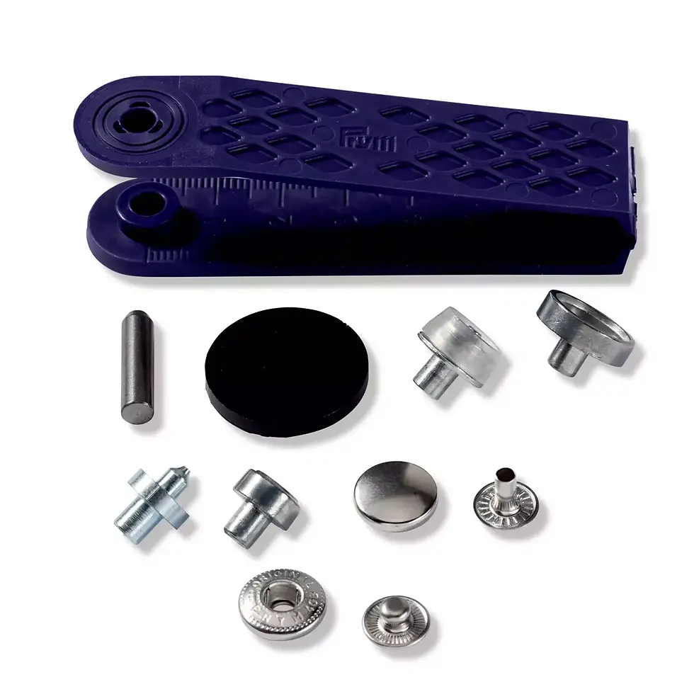 Thumbnail: Non-sew press fastener anorak, 12mm, silver-coloured