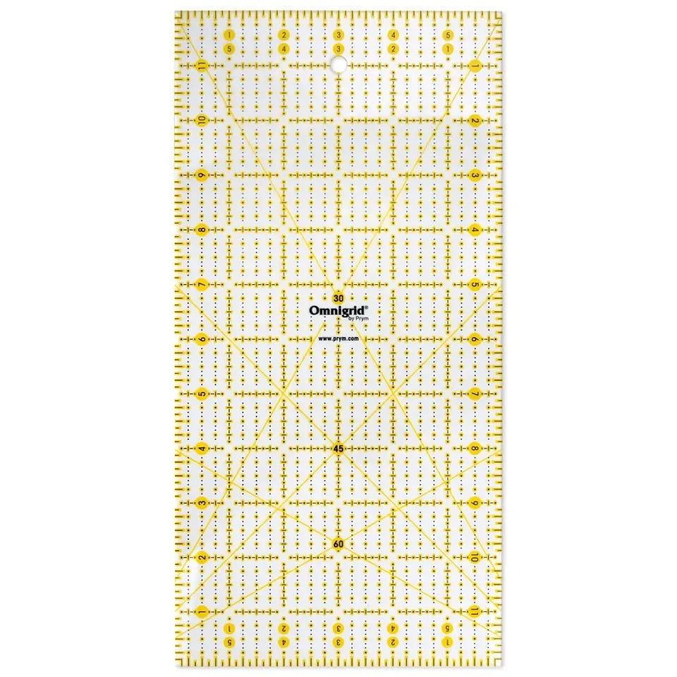 Thumbnail: Prym Omnigrid Universal Ruler, 6 x 12"