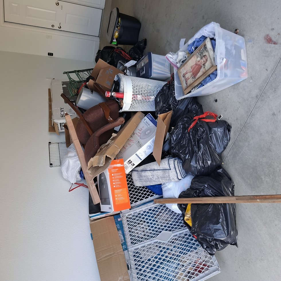 Garage cleanout before results