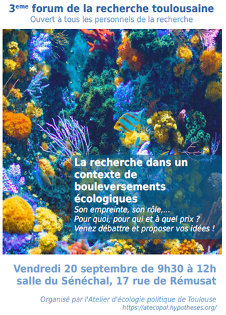 3ème forum de la recherche toulousaine