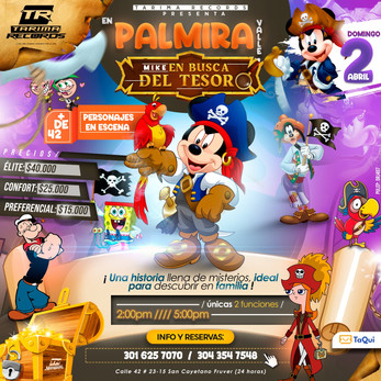 Mike en Busca del Tesoro Funcion 2:00 PM