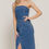 Thumbnail: Stretch Denim Slit Tube Dress