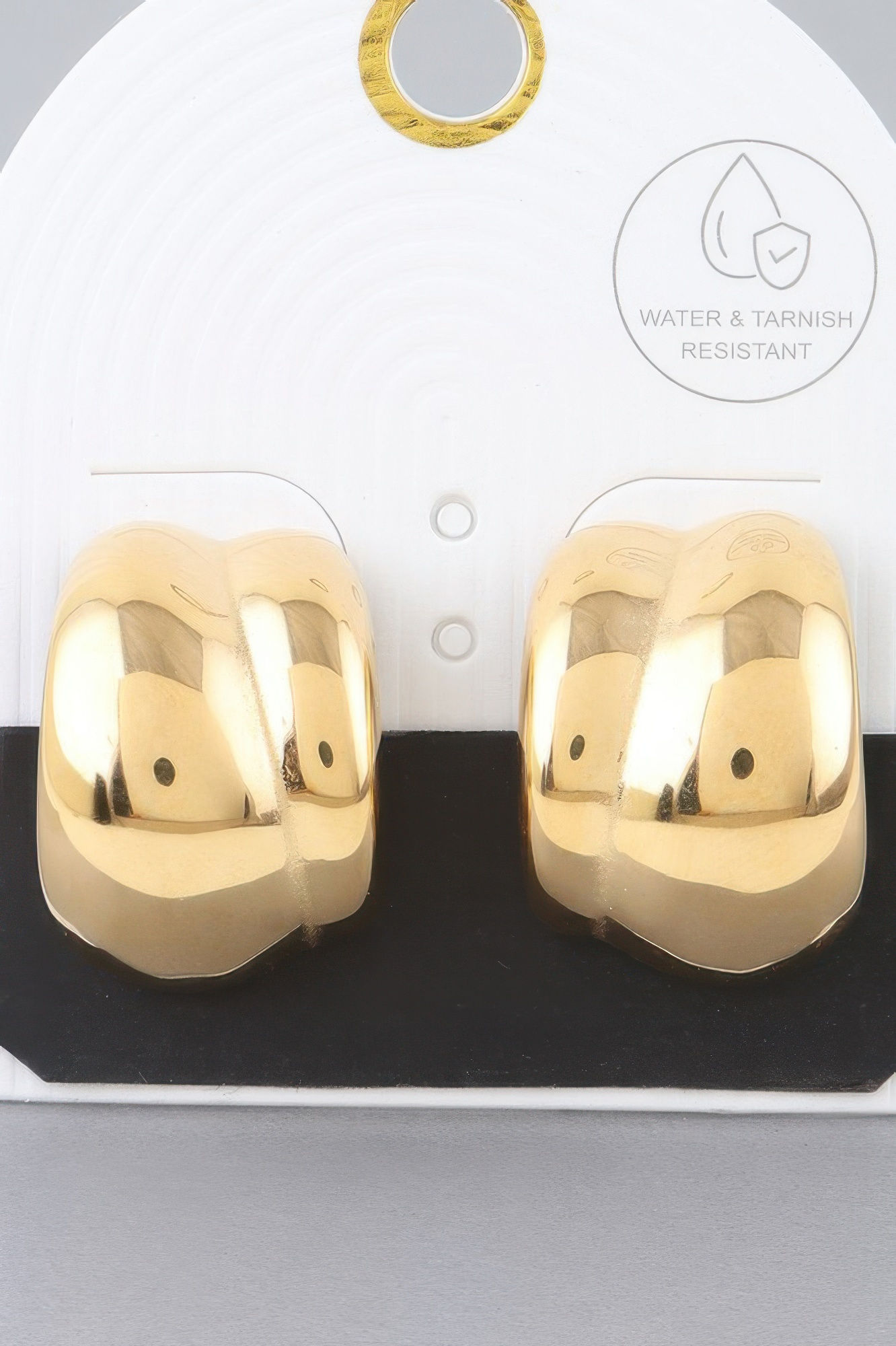 Wide Twist Hoop Earrings