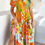 Thumbnail: Allover Printed Button Down Ruched Long Dress