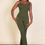 Thumbnail: Ribbed sleeveless wide leg jumpsuit