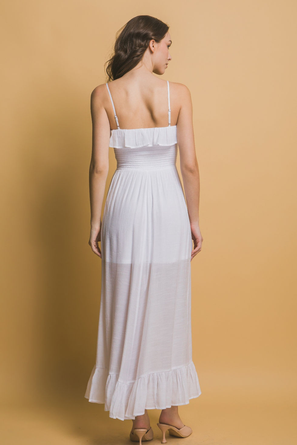 Thumbnail: Smocked Ruffle Maxi Dress