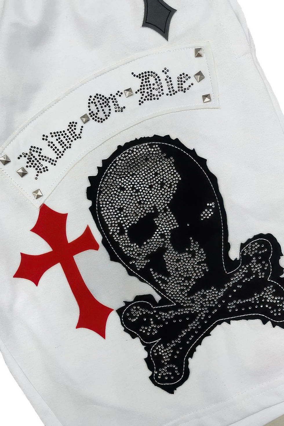 Thumbnail: Mens Chrome Cross Skull Shorts