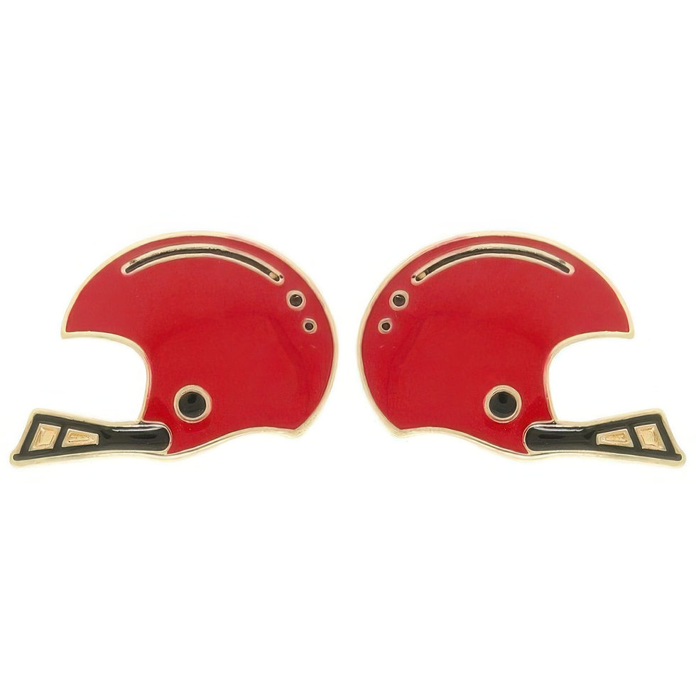 Thumbnail: Gameday Football Helmet Stud Earrings
