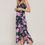 Thumbnail: Floral Print Ruffle Slip Midi Dress      