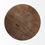 Thumbnail: 40.5" Round Solid Wood Top Black Metal Base Coffee Table