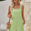 Thumbnail: Sleeveless Square Neck Solid Pockets Loose Romper