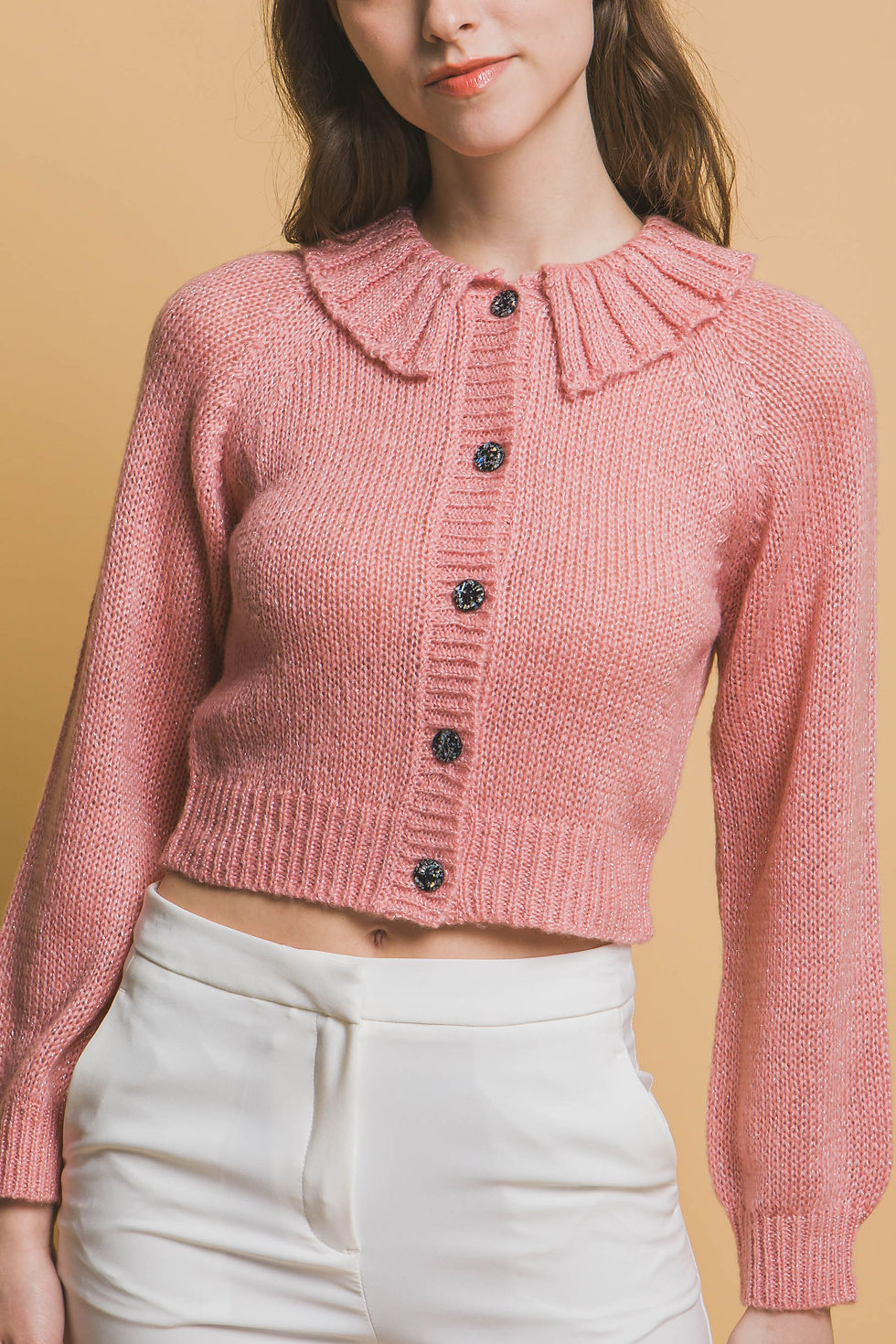 Thumbnail: Short collard sweater