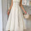 Thumbnail: Solid Halter Ruched Textured Tiered Full Dress