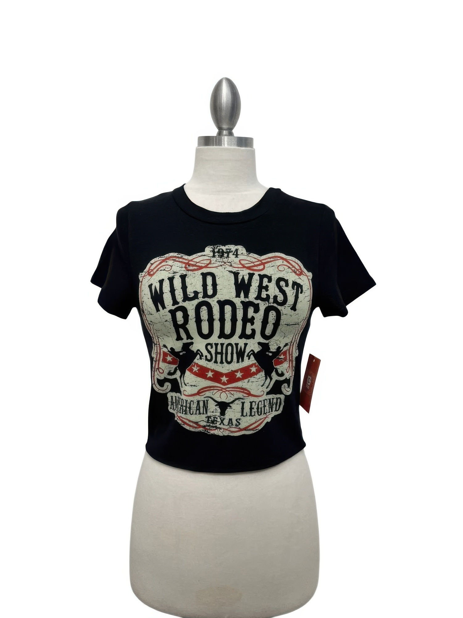 Wild West Rodeo Graphic Crop Tee