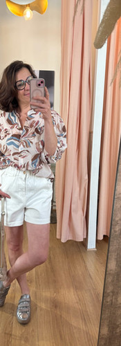 look chic avec un short blanc