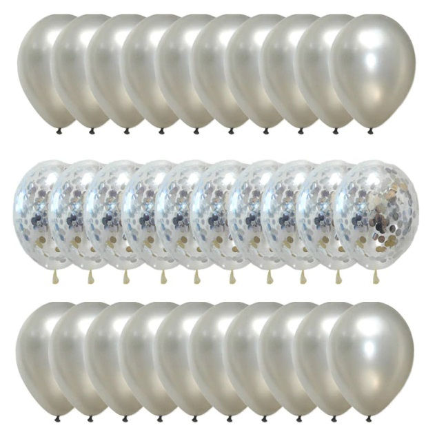 Thumbnail: Metallic Confetti Balloons