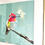 Thumbnail: Ruby Throat Pink Hummingbird Bird Painting by Em Campbell