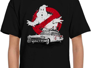 Ghostbusters Ecto 1 Sumi E T-Shirt | Kids