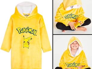 Pokemon Hoodie | Pikachu Oversized Blanket Fleece Poncho