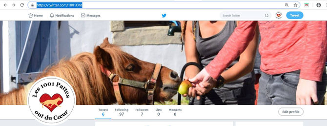 L'association ouvre sa page TWITTER